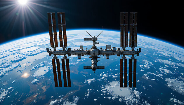 Beautiful satellite on Earth beautiful view and seen beautiful background and wallpaper hd photo 