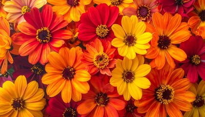 Vibrant bouquet of colorful flowers
