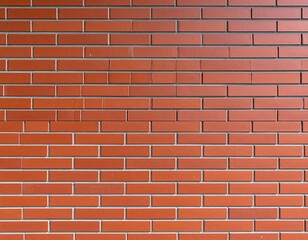 Obraz premium Red brick wall, even rows