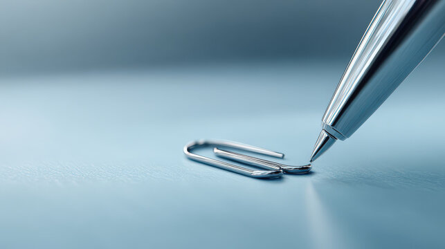 hyperrealistic ultraminimalist scene featuring closeup of modern workspace focusing on single office supply item