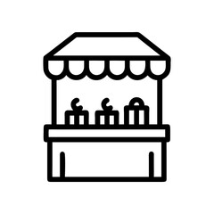Obraz premium Market Stall Clipart Illustrations & Vectors