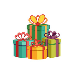 Obraz premium Gift box vector on white background 