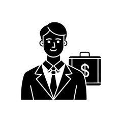 personal finance vector monotone icon 