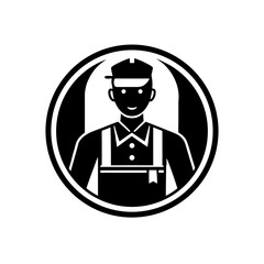 service industry vector monotone icon 