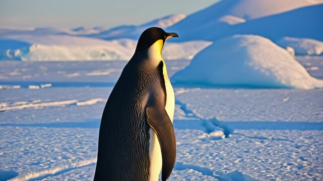 Pinguin in freier Wildnis &ndash; Tieraufnahme in nat&uuml;rlicher Umgebung