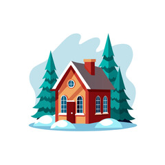 Naklejka premium house on background for vector