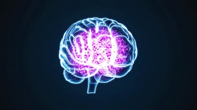 Abstraktes leuchtendes Gehirn &ndash; Symbolbild f&uuml;r neuronale Netzwerke und k&uuml;nstliche Intelligenz