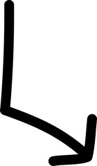 hand-drawn arrow symbol