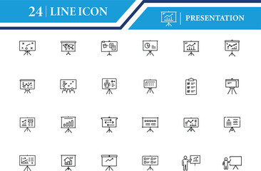 Presentation Board Icon Vector Design