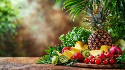 Fresh fruits and vegetables