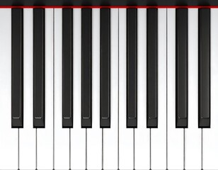 Piano keyboard keys
