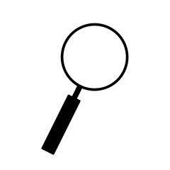 Magnifying glass isolated on white