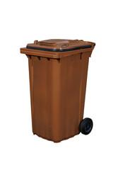 Brown Recycling Bin for Organic and Compost Waste Collection