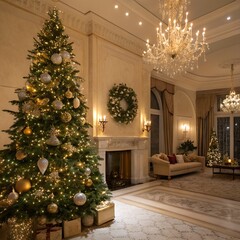christmas tree with christmas decorations