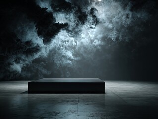 Rectangular Platform Against Dramatic Clouds