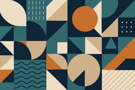 seamless geometric pattern with triangles
