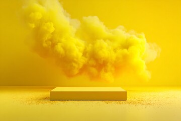 Yellow Platform and Smoke Cloud
