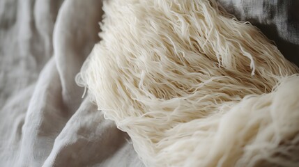 close up of white feathers