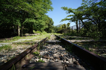 京都、蹴上インクラインの風景