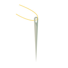 Sewing Needle with Thread - Crafting and Needlework