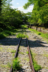 京都、蹴上インクラインの風景
