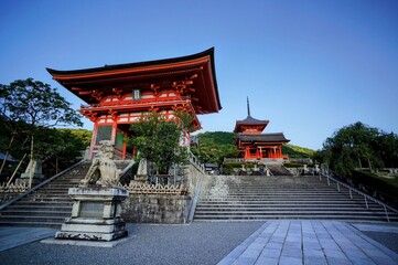 京都、清水寺の風景