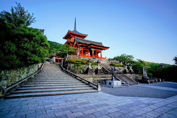 京都、清水寺の風景