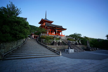 京都、清水寺の風景