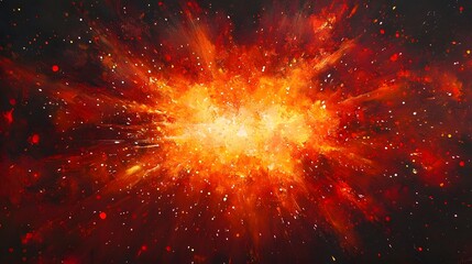 explosion of space