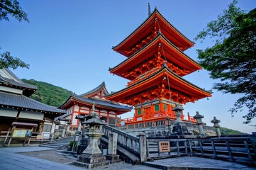 京都、清水寺の風景