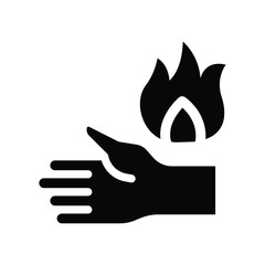  skin burn glyph icon illustration vector graphic.eps