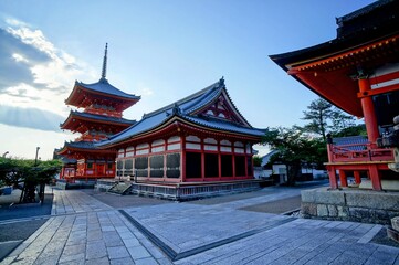 京都、清水寺の風景