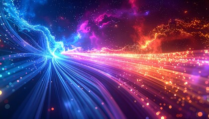 A vibrant cosmic pathway