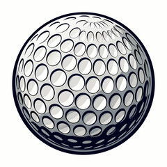 Stunning Create Bold Stroke Golf Ball Premium Digital Asset