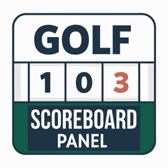 Fototapeta premium Create Bold Stroke Golf Scoreboard Panel Premium Digital Asset Suitable for Design