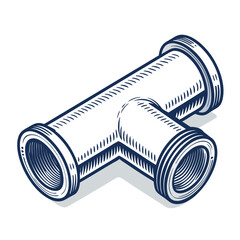 Depicting Create Bold Stroke Shaped Pipe Connector Stunning Creative Visual