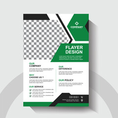 Modern Corporate Business Flyer Template. Creative Company Brochure and Marketing Design.