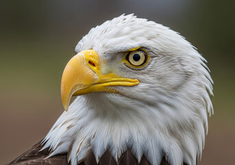 Fototapeta premium portrait of a bald eagle 
