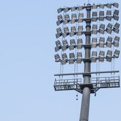 Cricket stadium flood lights poles at Delhi, India, Cricket Stadium Lights