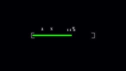Green progress bar loading screen animation twenty five percent hud interface digital modern design. Animated green loading bar twenty five percent progress hud ui ux digital interface seamless loop.