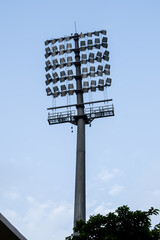 Cricket stadium flood lights poles at Delhi, India, Cricket Stadium Lights