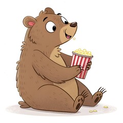 bear with a cup of tea
