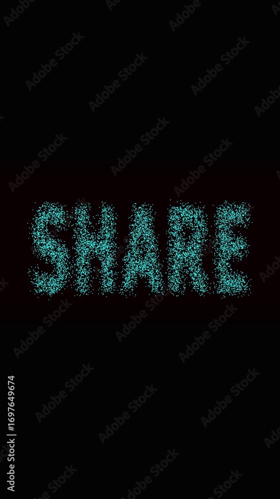 Aufkleber teal particles abstract motion graphics social media promotion vertical video.technology digital com