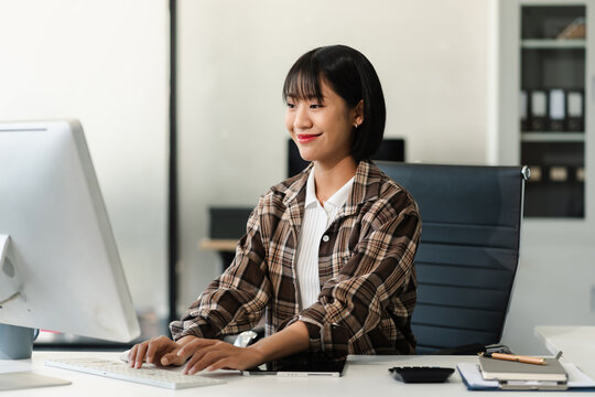 woman typing login and password in the concept of cyber security