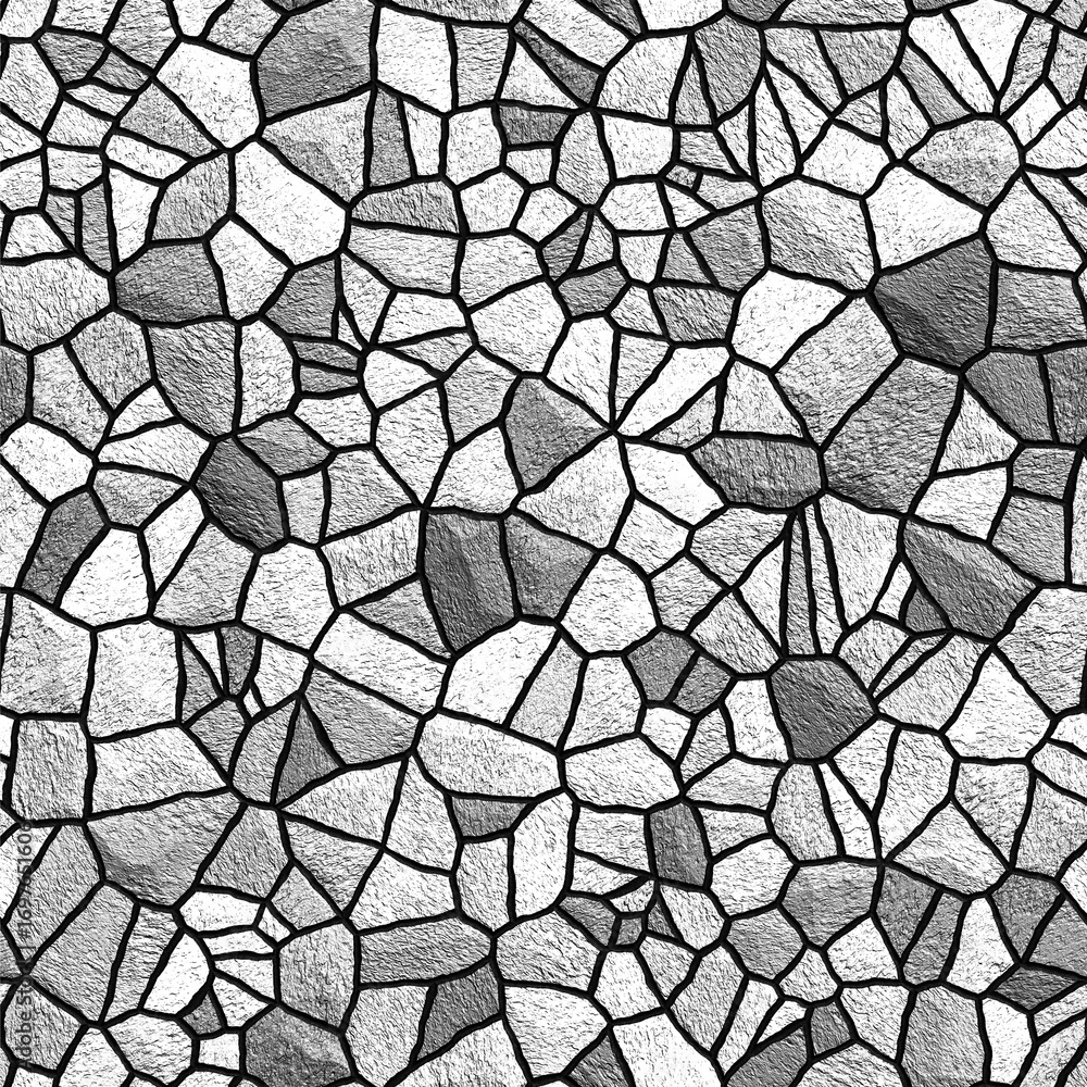 Aufkleber seamless stone wall texture background pattern for architectural visualization and game development,