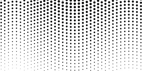 Flowing dots particles wave pattern 3D curve halftone black gradient curve shape isolated on white background. Vector in concept of technology, Futuristic technology concept modern