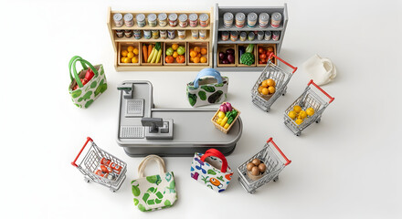 Fototapeta premium Baby kitchen toys