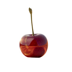 PNG  Luminous Red Cherry: Vibrant Fruit Photography for Food Branding & Culinary Websites TRANSPARENT BACKGROUND