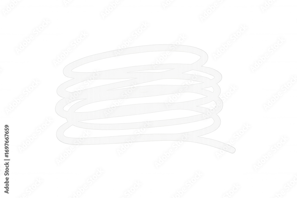 Poster white spiral shape with transparent background, perfect for adding a unique touch to graphic design 