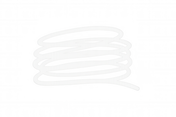 White spiral shape with transparent background, perfect for adding a unique touch to graphic design projects